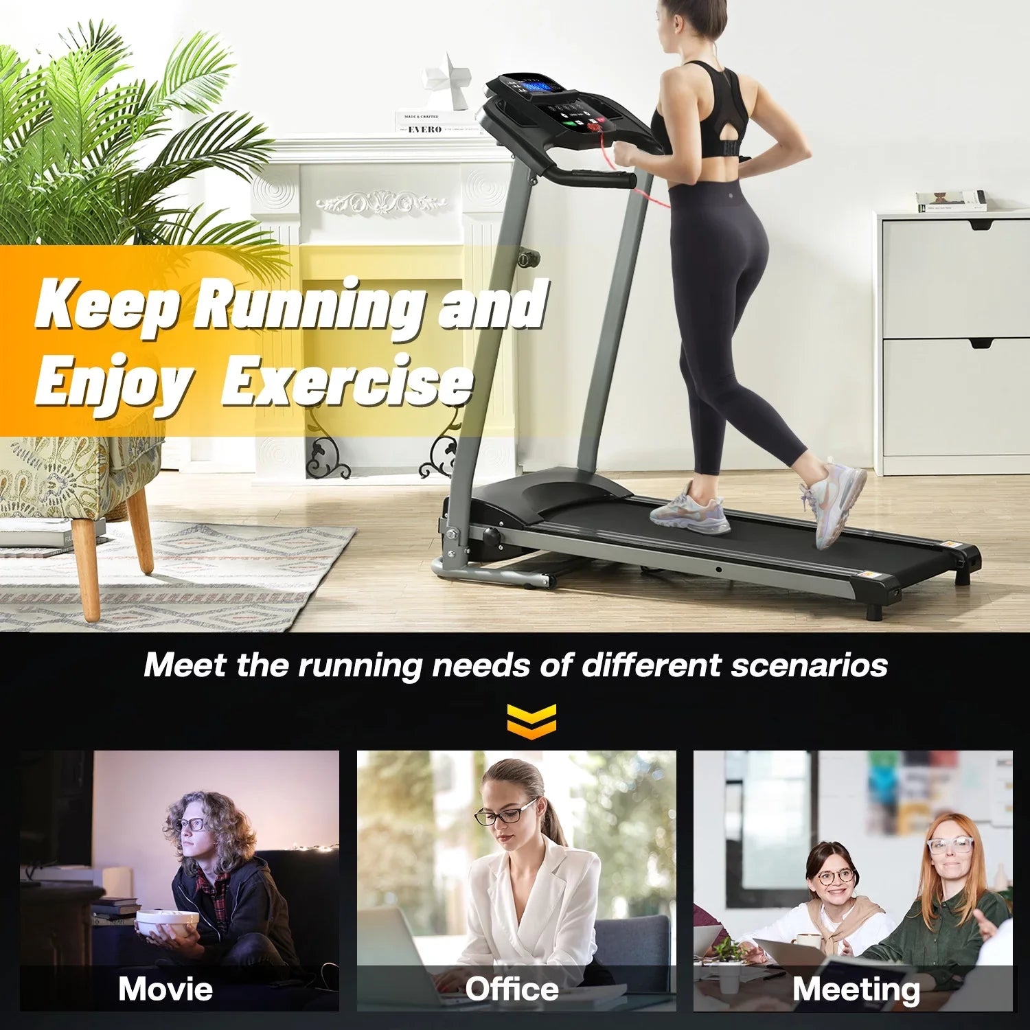 Ideal Apartments Gym for and Perfect FYC Use Folding Home Treadmill for Small