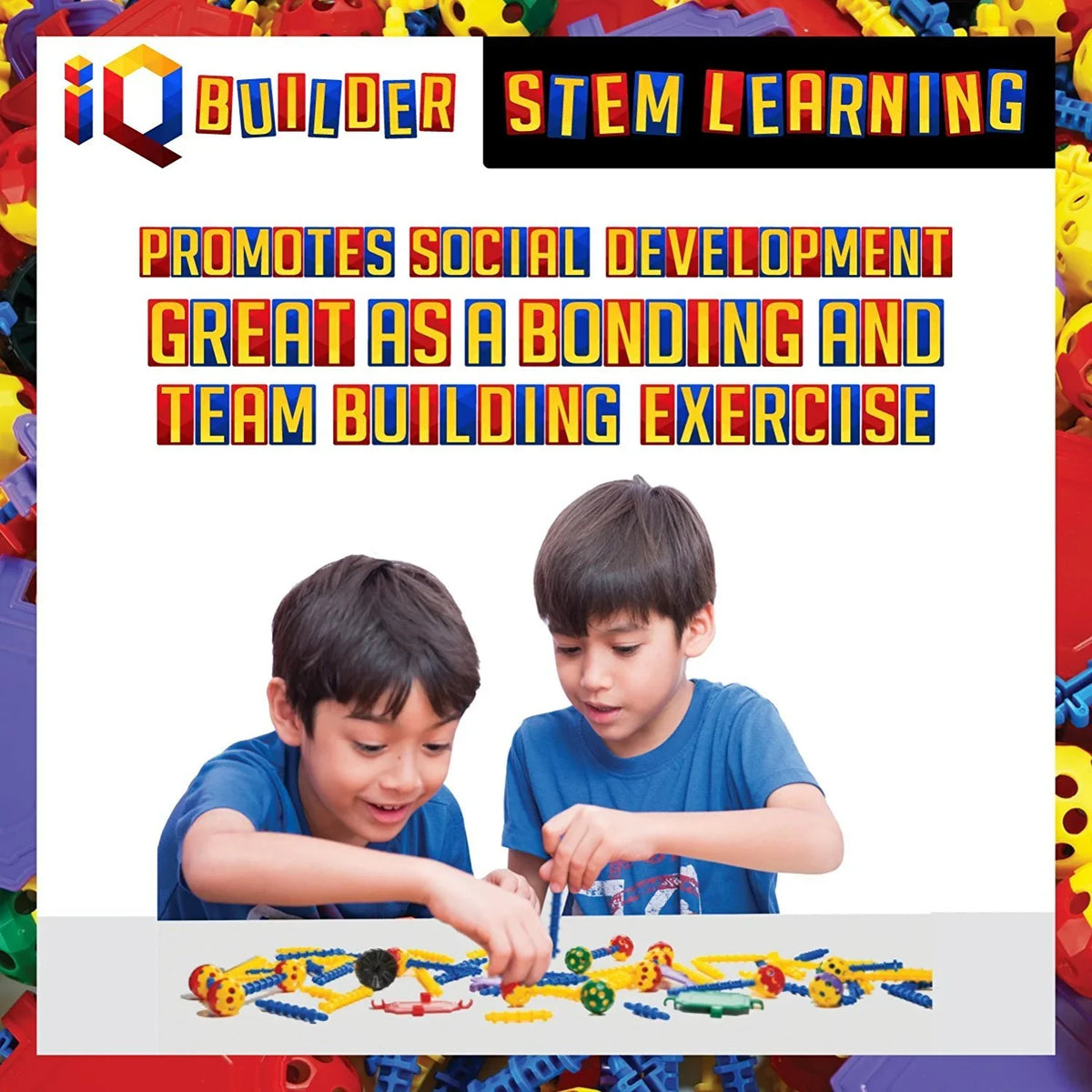 Kids Ages Year 9 Blocks for Creative Educational Set Engineering, Toy Construction Best - 5, Old, and 6, Learning STEM 8, Boys Girls Gift Building Toy BUILDER and IQ Toys, 10 for Fun 7,