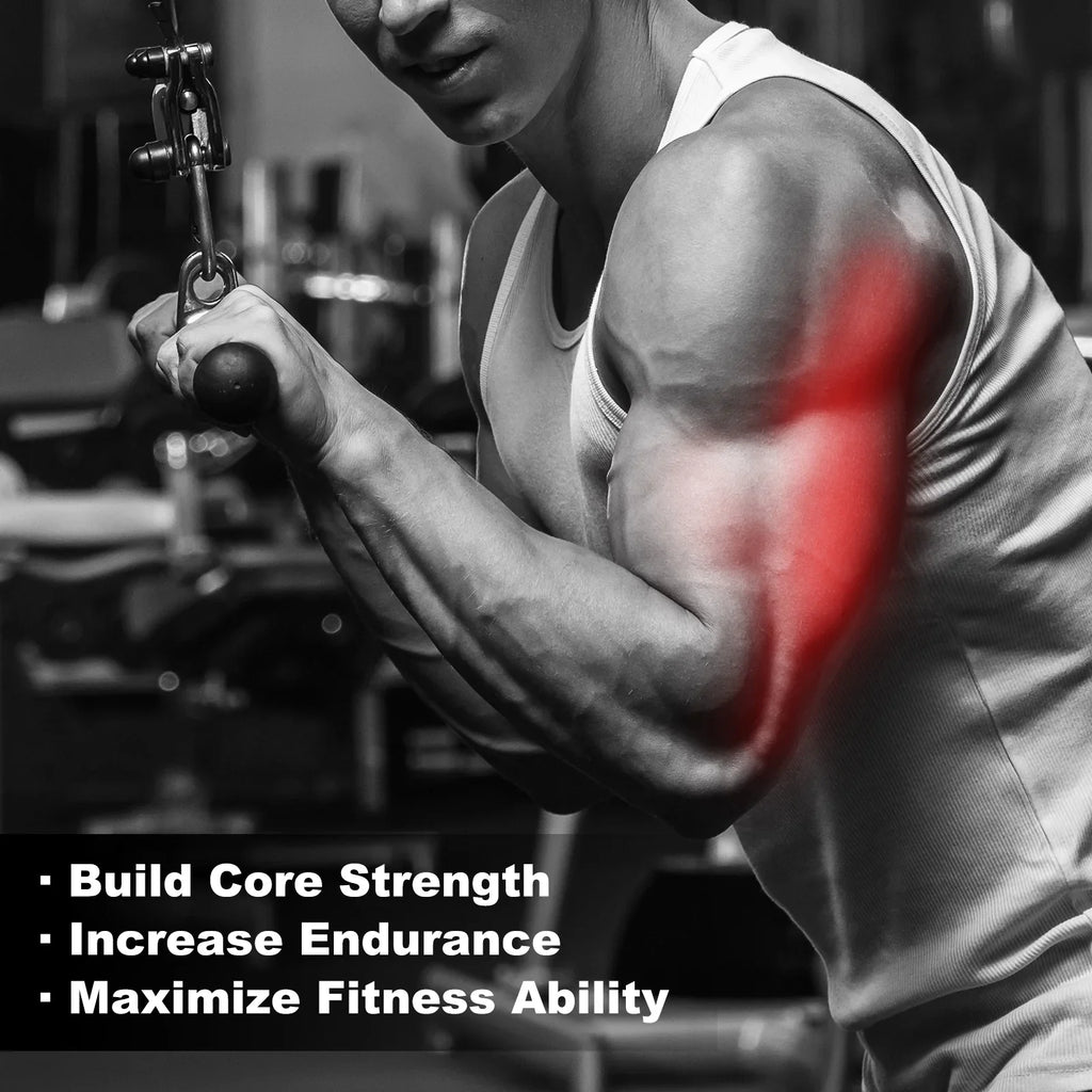 Tricep Press Down Cable Attachment Gym for Accessories, Machine Silver