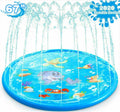 exterior Inflatable Summer 68" Mat Game Play Splash Sprinkler liquid Kids Pad