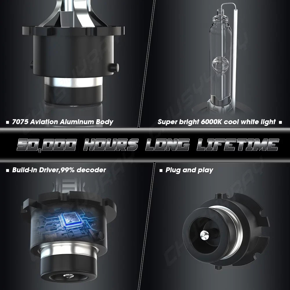 9005 Light LED HID Beam D4S D4S High Combo 6Pcs Bulbs 9005/HB3 Headlight Beam Low Fog