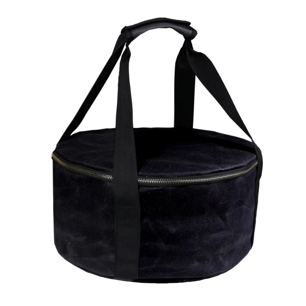Container for Handbag Oven 12" Bag Camping Dutch - Durable ,exterior Activities Cookware Black Multipurpose ,Fishing Accessories Carry BBQ Bag Storage