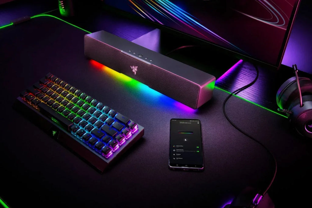'- X (1-Piece) Speaker Bluetooth Gaming Leviathan RGB with Black Lighting V2