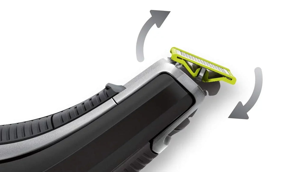QP6510 Norelco Electric + Black OneBlade pieces Trimmer 3