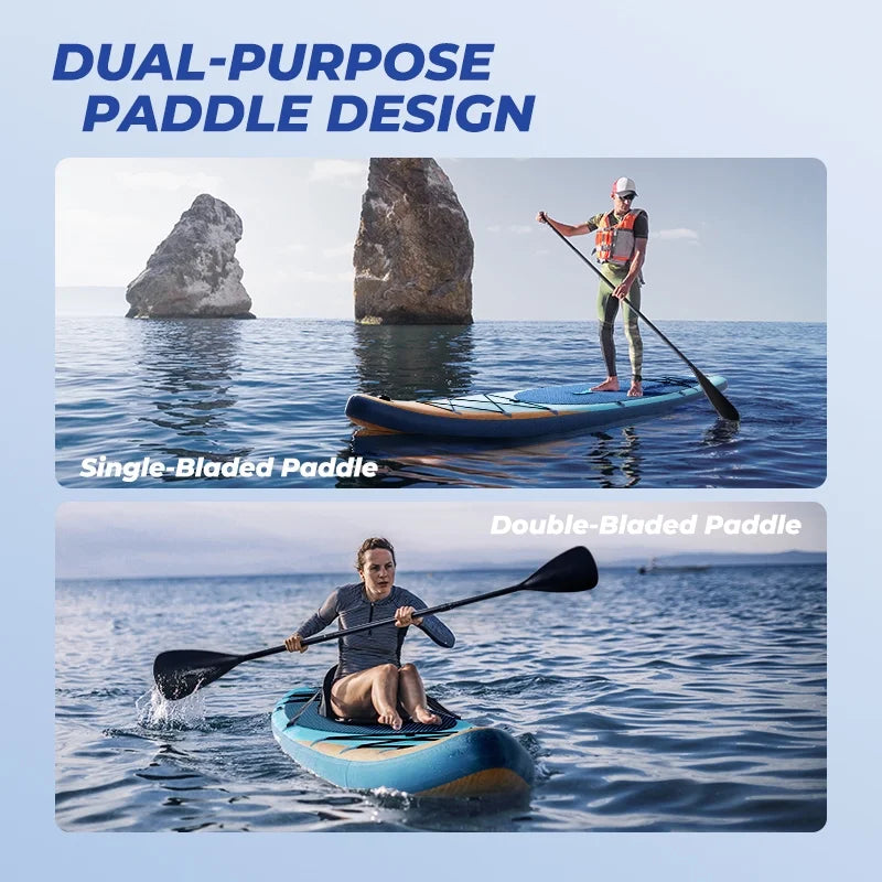 x Paddle 6'') Leash, 32'' Air SUP (12' ft Pump, Fin, Premium ELECTRONIC KLOKICK 12 Inflatable with x