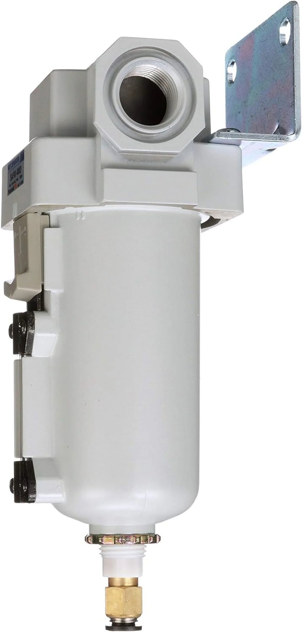 air - micron, drain, bracket auto coalescing 0.1 metal npt filter, bowl, 1/2" compressed