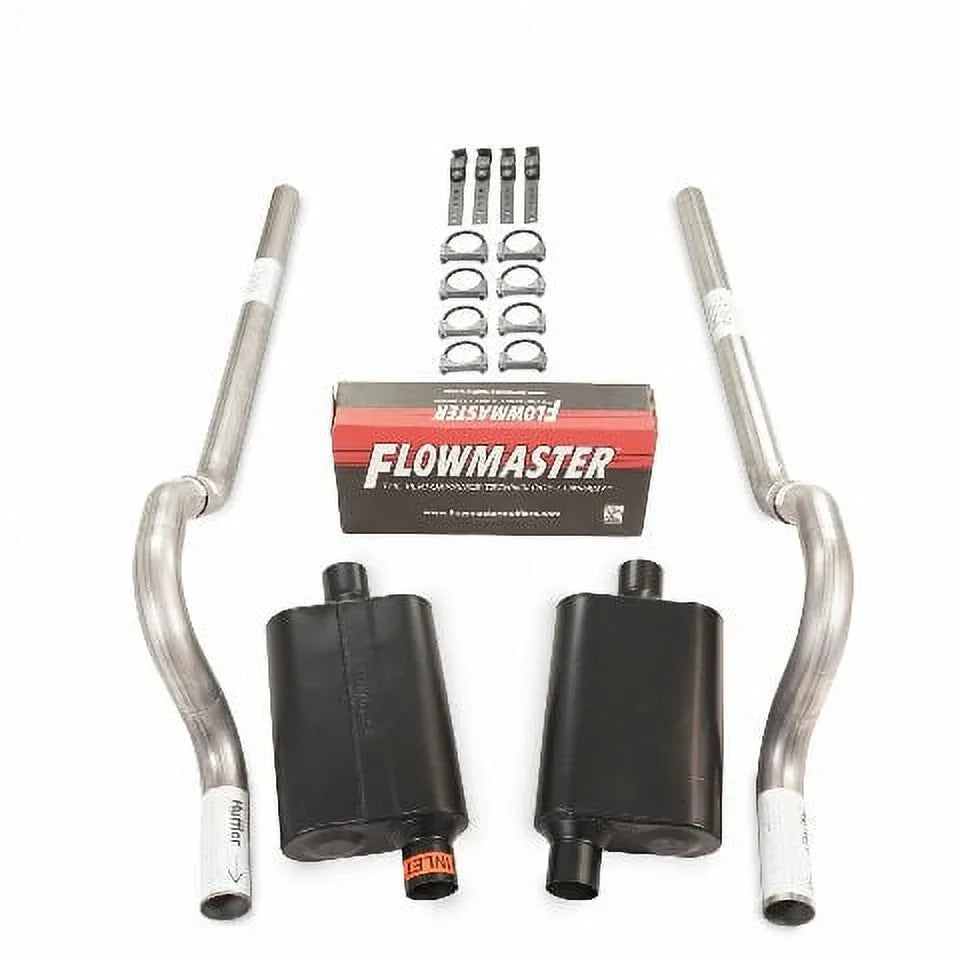 T Exit Rear Kit Car 44 2.5" No Dual Super B Body Mopar Exhaust Flowmaster 62-74
