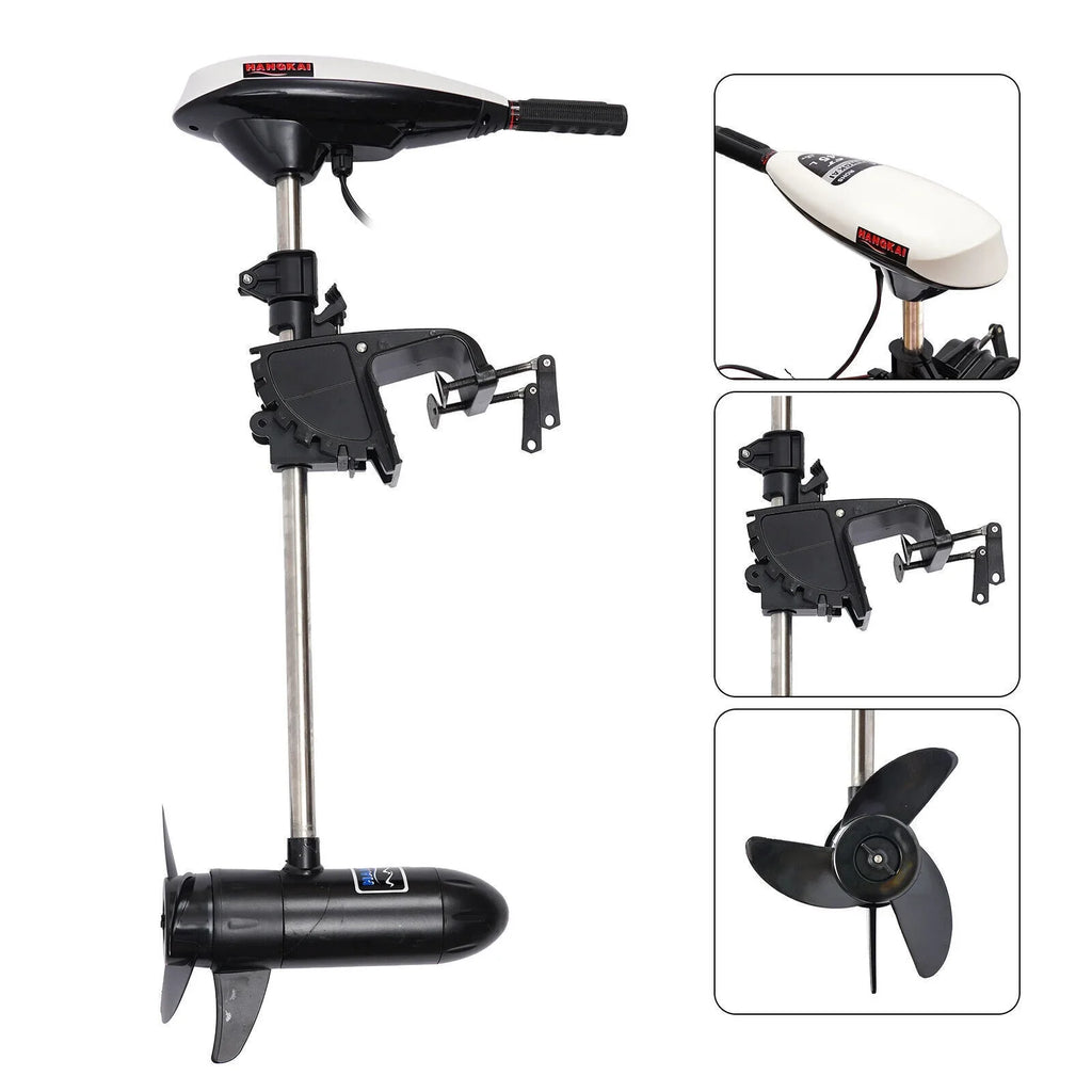 Duty Electric Outboard Motor HANGKAI Engine 45LBS Heavy 12V Motor Boat Trolling