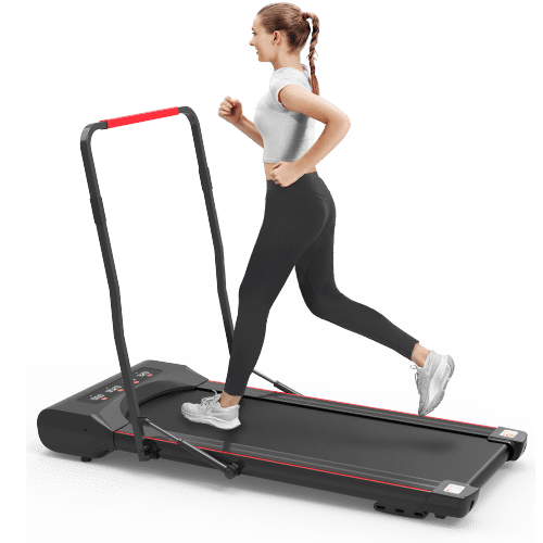 Walking Under Treadmill Foldable Desk with Pad Handlebar Remote Controll