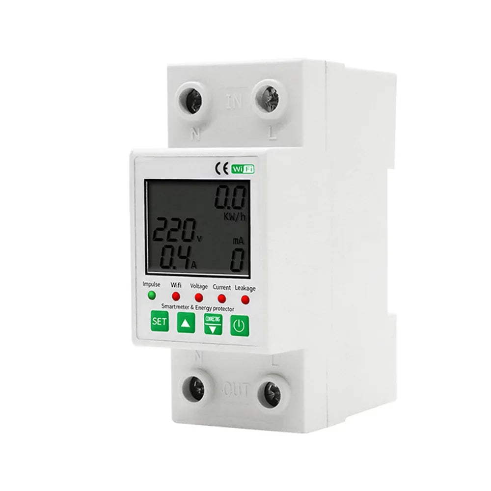 and Function Timer Home Voice Pinnaco Intelligent for Meter with Electric Leakage with WiFi Control Protection Compatible -