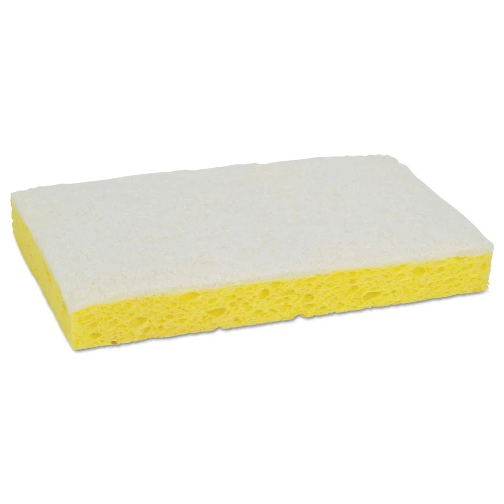 '- 63 in. Sponge Scotch-Brite PROFESSIONAL 3.6 Scrubbing Light-Duty in. in. Thick 6.1 0.7 Yellow/White x #63 (20/Carton)
