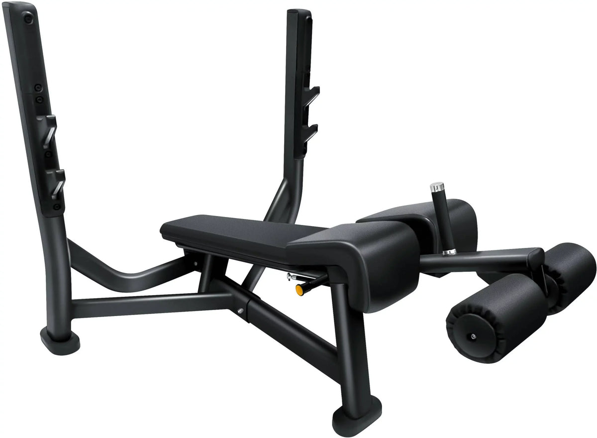 Black (New) FFB Decline French Olympic Fitness Bench