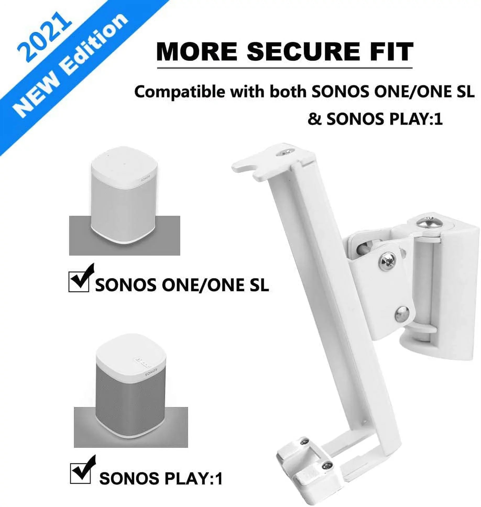 Mounts SL and Both Bracket Tilt,Compatible (Swivel Wall Speaker ONE/SONOS and ONE SONOS for 1 Play SONOS SONOS with
