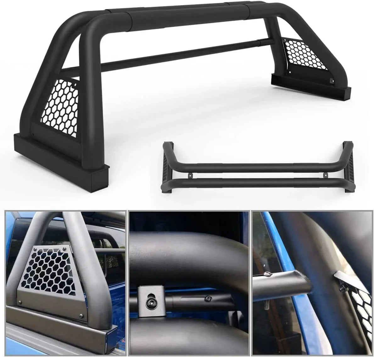 Bed Truck Bar Bar Rack For 2019-2023 Fit Chase Ranger Sport Roll Adjustable 62.9-74.7"