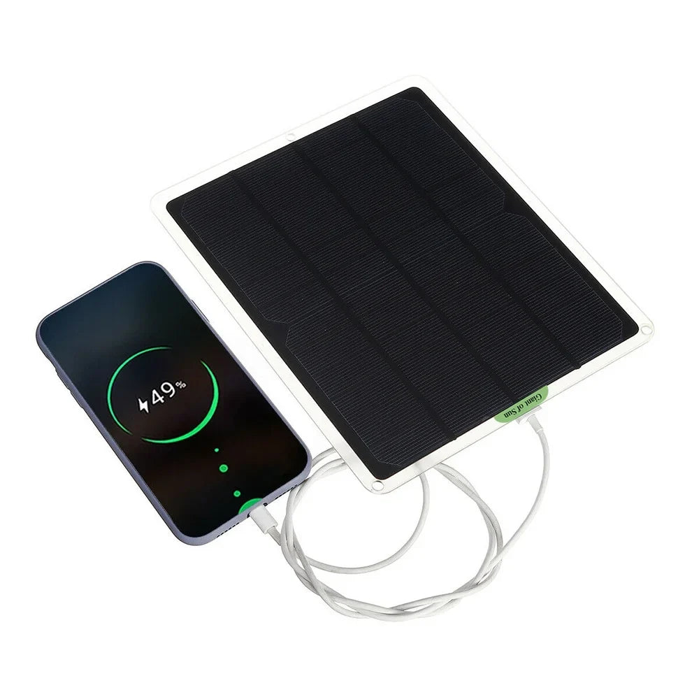 Charging Charger Solar RV Monocrystalline 20W exterior with Cars for occkic Panels Charger Yachting Flexible Clips 12V/5V Battery