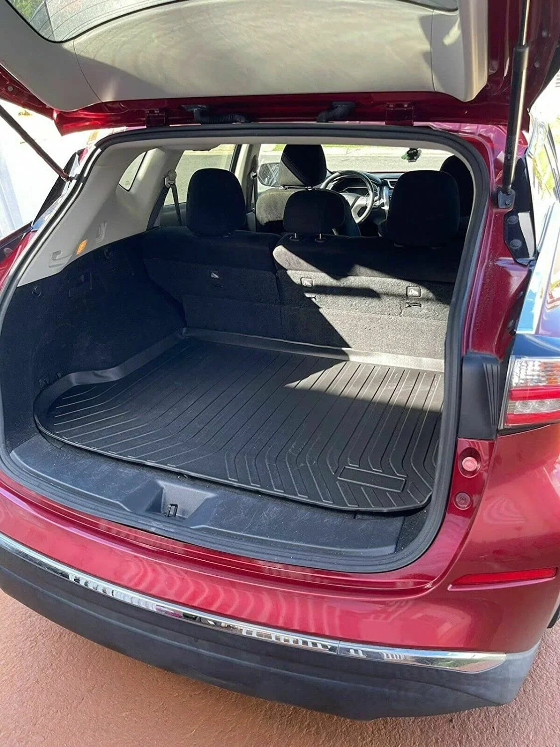 Liner Non-Slip Install Cars Mats – with to Easy Car EA Pre-Cut EACCESSORIES Rubber Mat Murano – Trunk climate-Resistant for Laser for – Mat Trunk 2015-2024 Lip Design – Raised Nissan – Cargo Trunk