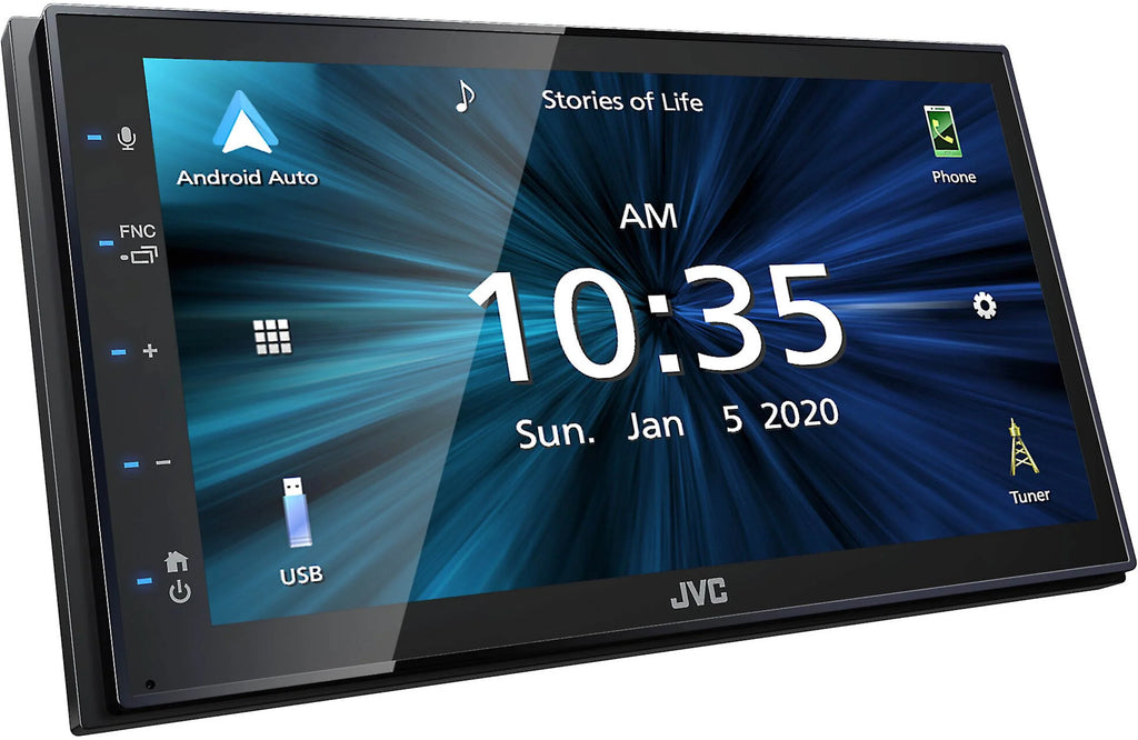 Rearview Magnet fixed KW-M56BT Camera Digital Phone w/ JVC Touchscreen & Receiver Monitor+Absolute Multimedia 6.75" CAM880 Holder