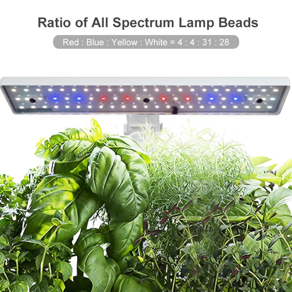 Kit Smart Tank Office Timing Height 15W Indoor Smart Hydroponics Automatic for System Pump Kitchen Grow Growing Pods Adjustable 2L Garden with Home 9