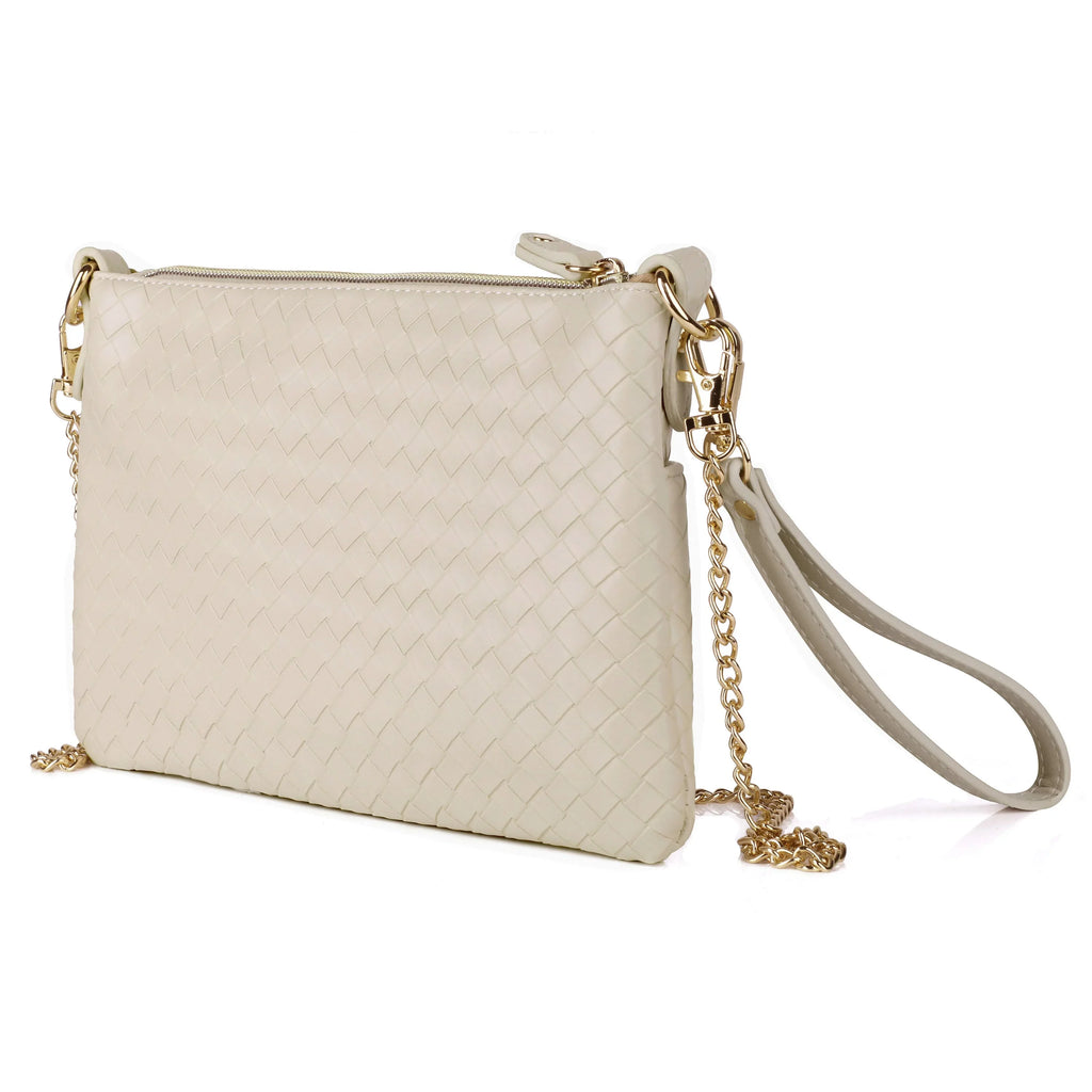 Julia Basketweave Convt Everywhere White Buxton Pouch Pepper Vegan Women's Leather,