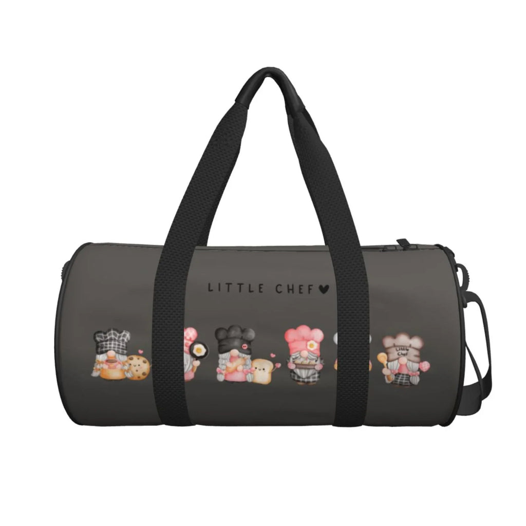 with Cylinder Luggage Sports Gnome Gym Bag Compartment Large and Bag Capacity Pocket Coaee Bag Baker Waterproof Travel