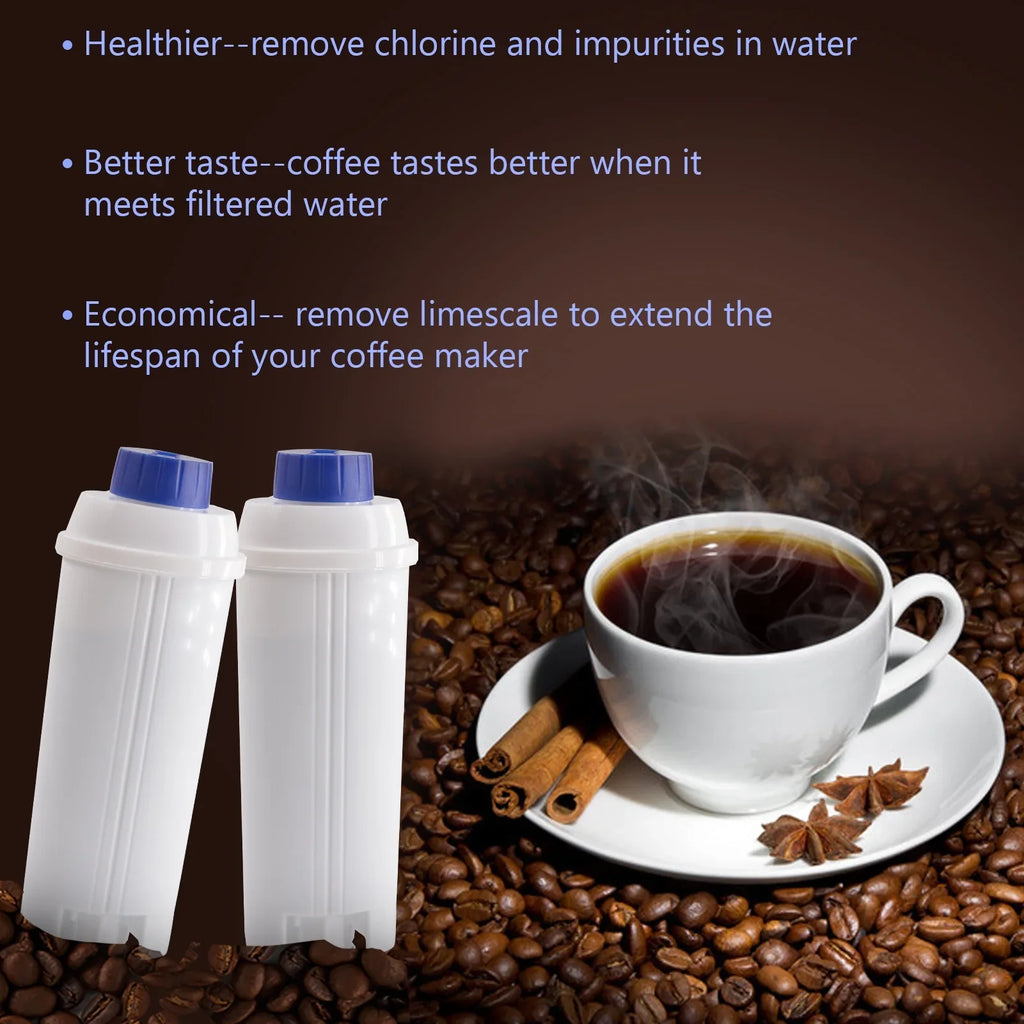 Coffee with for Replacement Filter Coffee C002 Machine Maker Filter Machine Compatible Filter liquid Replacement DSL Coffee Delonghi Coffee Maker Cartridge 4Pcs Filter Accessory