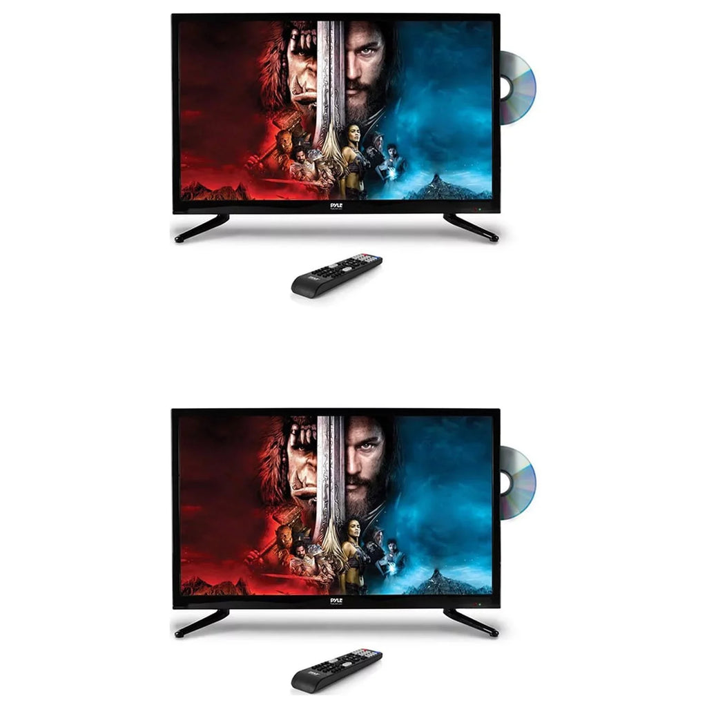 (2 HD 2 Widescreen LED PTVDLED32.5 Inch Pack) 1080p Player with TV 32 x Pyle DVD