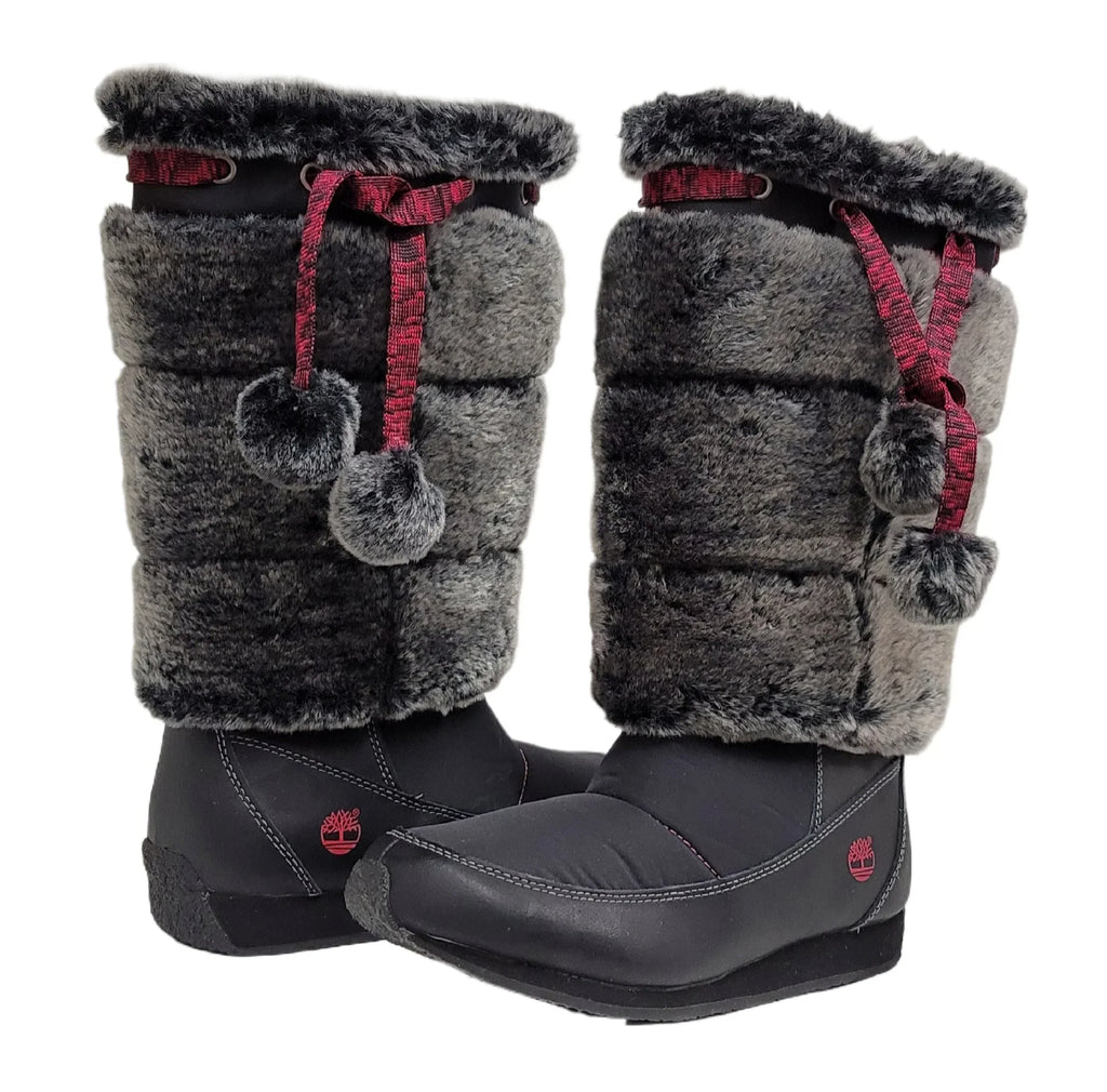 Youth Boot US Preschool dimension Tall 1.5 Medium Timberland Black Winterberry Fur 59794