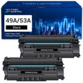 Compatible 1320NW Yield High Cartridges P2015dn Printer 1320 Q5949A Black 3390 49X HP Q5949X 49A P2015 1320TN for Ink LaserJet 49A Toner 2-Pack 53A for 1320N Q7553A HP 53A