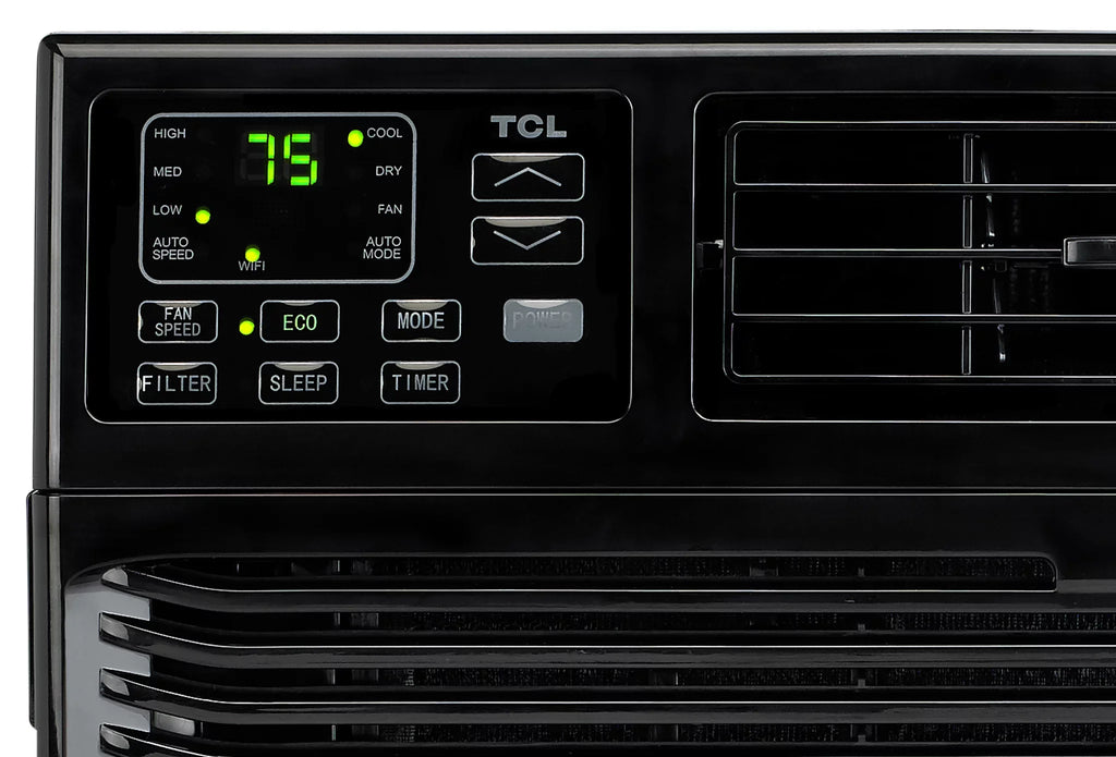 TCL with Home 10,000 Smart 115-Volt Window Black, Conditioner Wi-Fi, W10W91-B Air BTU Remote,