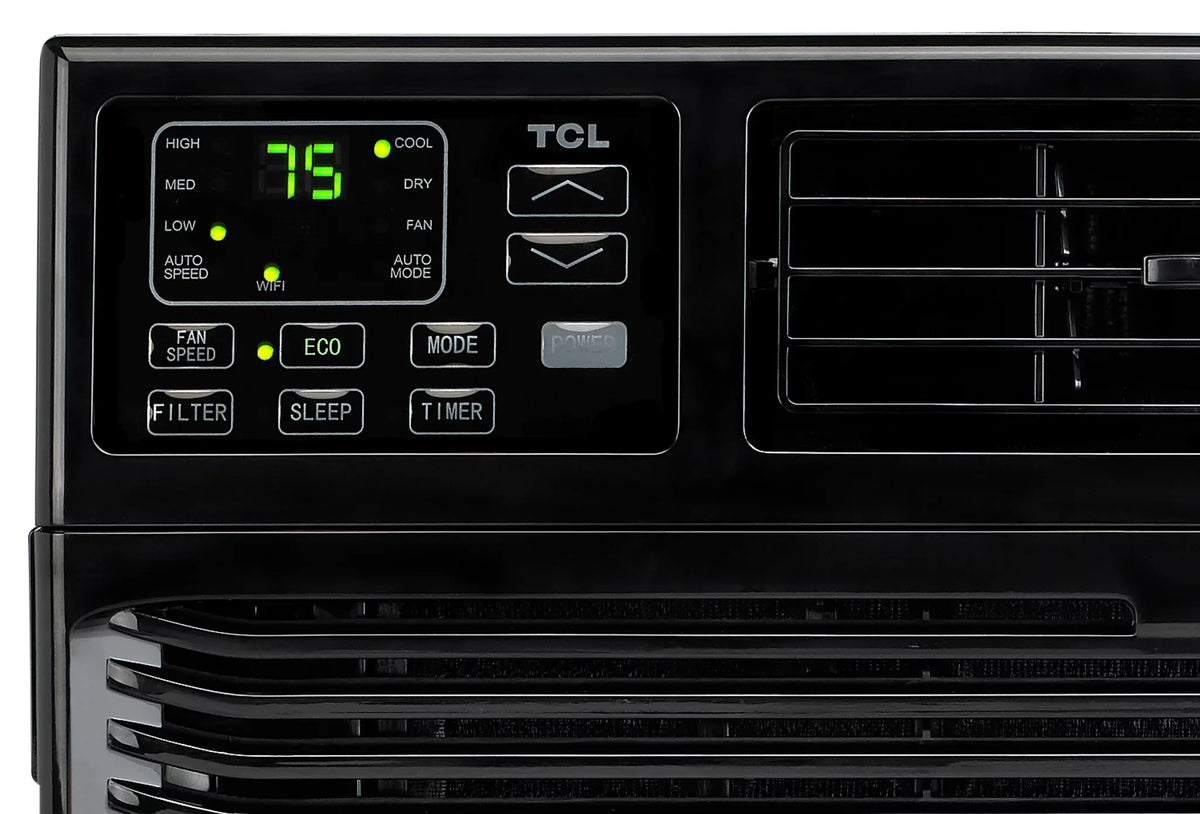 TCL with Home 10,000 Smart 115-Volt Window Black, Conditioner Wi-Fi, W10W91-B Air BTU Remote,