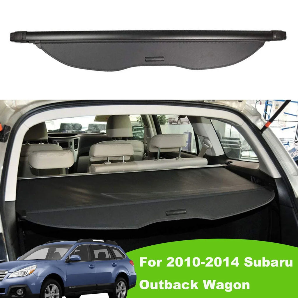 Rear Subaru Shield 2011 Black 2012 Shade, Subaru 2010-2014 Cargo 2010 Outback Manual Outback Tailgate Wagon Trunk Accessory Fit for 2014 Privacy Retractable 2013 Cover