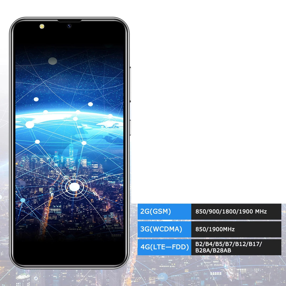 Refurbished Face ing 10.0 Phones XGODY-V40 Megapixels (MP) V40 Inch Cell OS 6.1 GB 5 4G Blue Android Xgody Smartphones 2