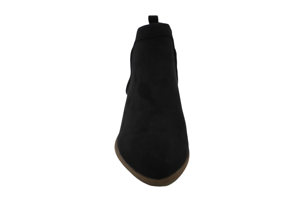 Toe Myrrah Black Gore Padded Block COMPANY Perforated 9 Heel Stretch M design Almond Booties & Womens