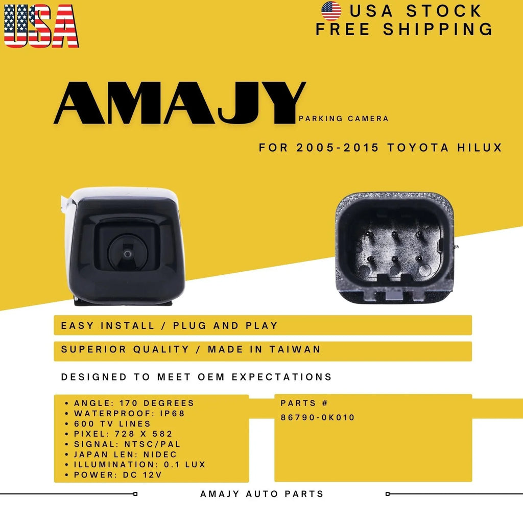 Replaces for Camera 86790-0K010 Backup Toyota HILUX 05-15