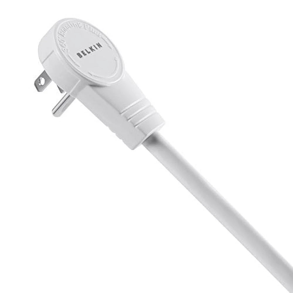 Surge Joules,White Strip 2.5ft Protector with Commercial Cord, 555 Power 6-Outlet Belkin