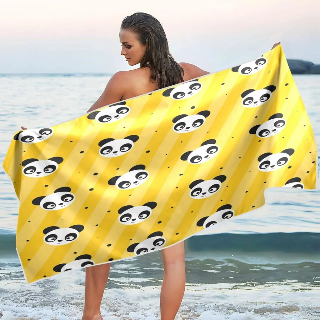 Bath Shower Yellow Swim Beach Thin Lightweight Yoga Quick Pool 31”X71” Dry Bestwell Free Blanket, Panda Towel, Multipurpose Towel Oversized Towel Sand Towel Polka Microfiber Dot