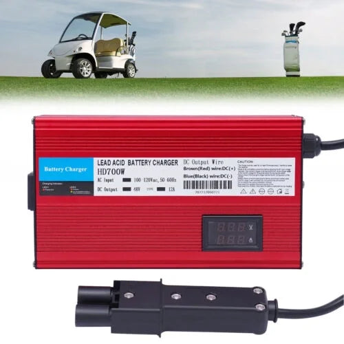 Barrel Pin 2 Charging Battery Trickle Plug Mode Cart Golf 12 48 Amp Volt Charger