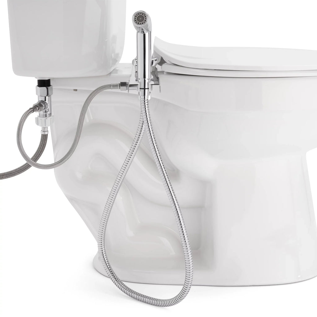 in Bidet Easy Sprayer Shut with CleanSpa Hand-Held Integrated Brondell Holster Silver off and