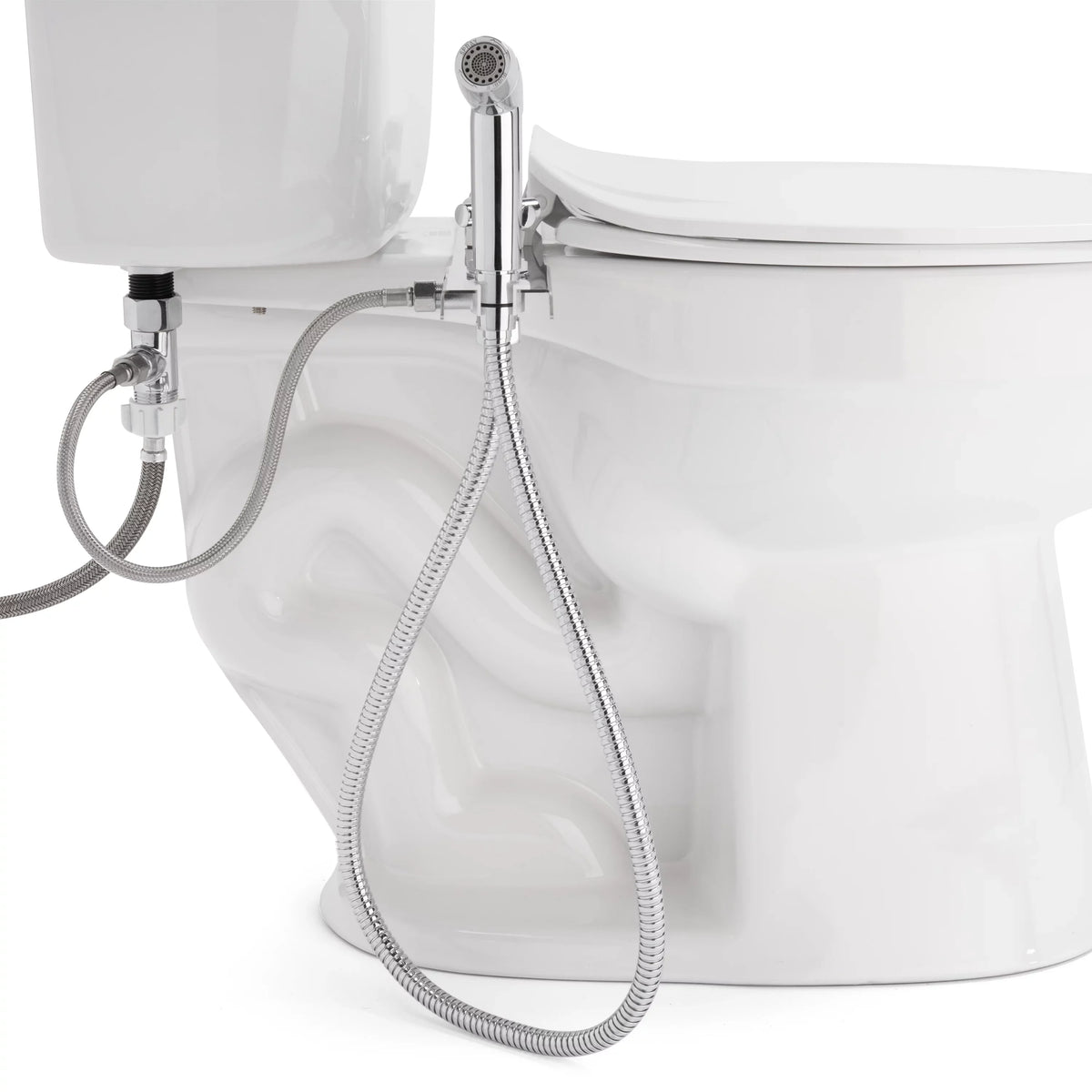 in Bidet Easy Sprayer Shut with CleanSpa Hand-Held Integrated Brondell Holster Silver off and