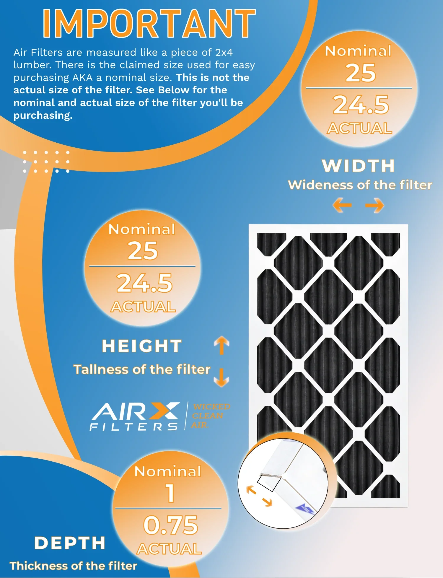 in Made FPR 25x25x1 Rating, Air Pack MPR 12 Pet Furnace Retention Filters of Filter Filters Odor by 700, AIRX - FILTERS USA to 8 AIR. Comparable MERV 5, CLEAN WICKED