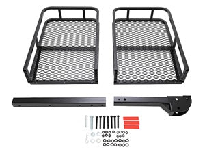 Truck Rack Trailer Folding Hitch Van 60"x21"x6" Rack Rear SUV Hitch Luggage Mount Cargo Hitch 550lbs Carrier Basket Cargo for Receiver Kojem 2"x2"
