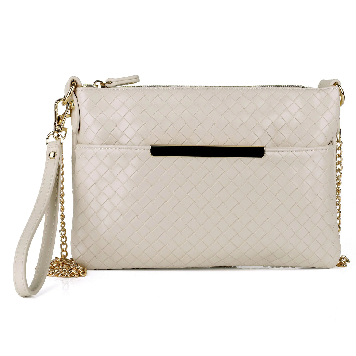Julia Basketweave Convt Everywhere White Buxton Pouch Pepper Vegan Women's Leather,