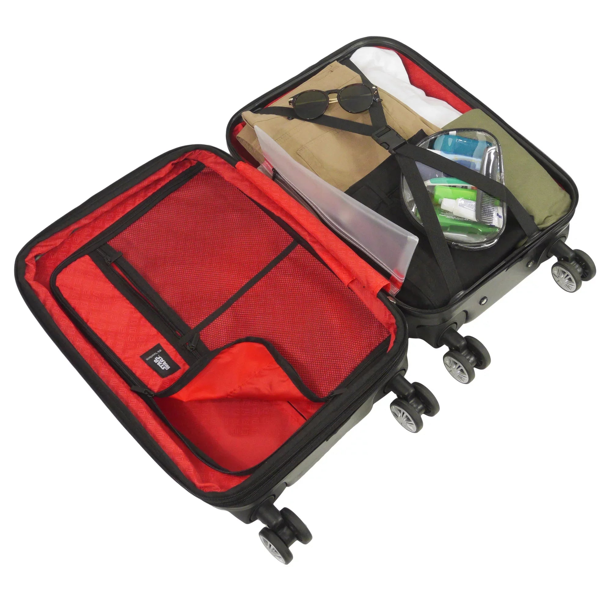 Black Wheels, Darth Vader Suitcase Star Luggage, 25 Embossed Hardshell Wars Rolling Inch with