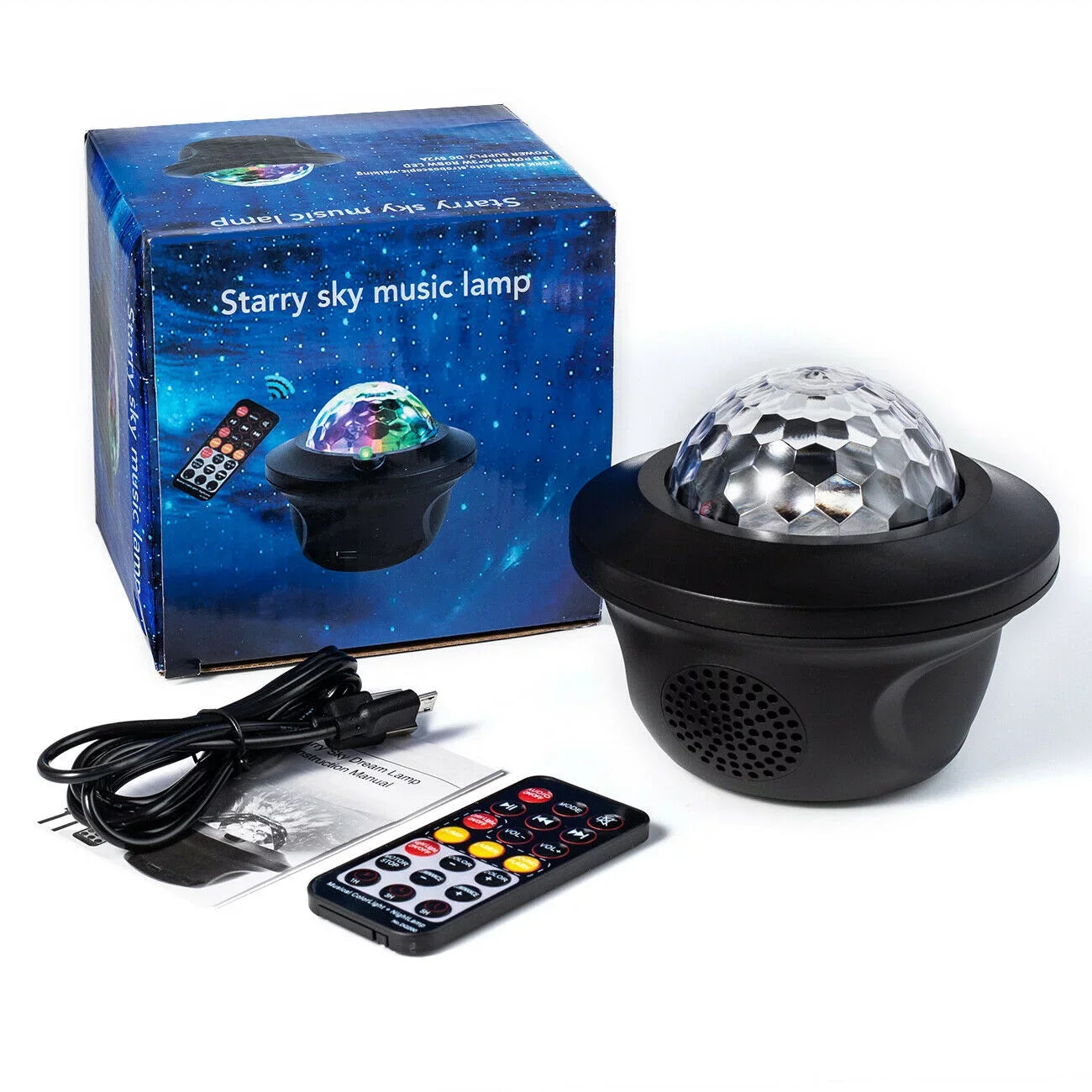 W/ Ball Speaker Remote RGB Stage Strobe LED Light DJ Party Lamp Disco Bluetooth