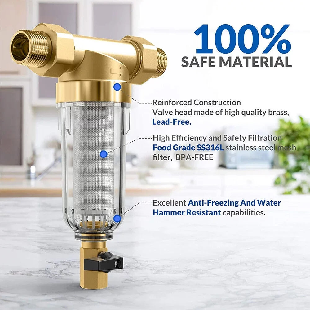 System House Filter Pre-Filter Sediment sewage Whole liquid Down Reusable Spin