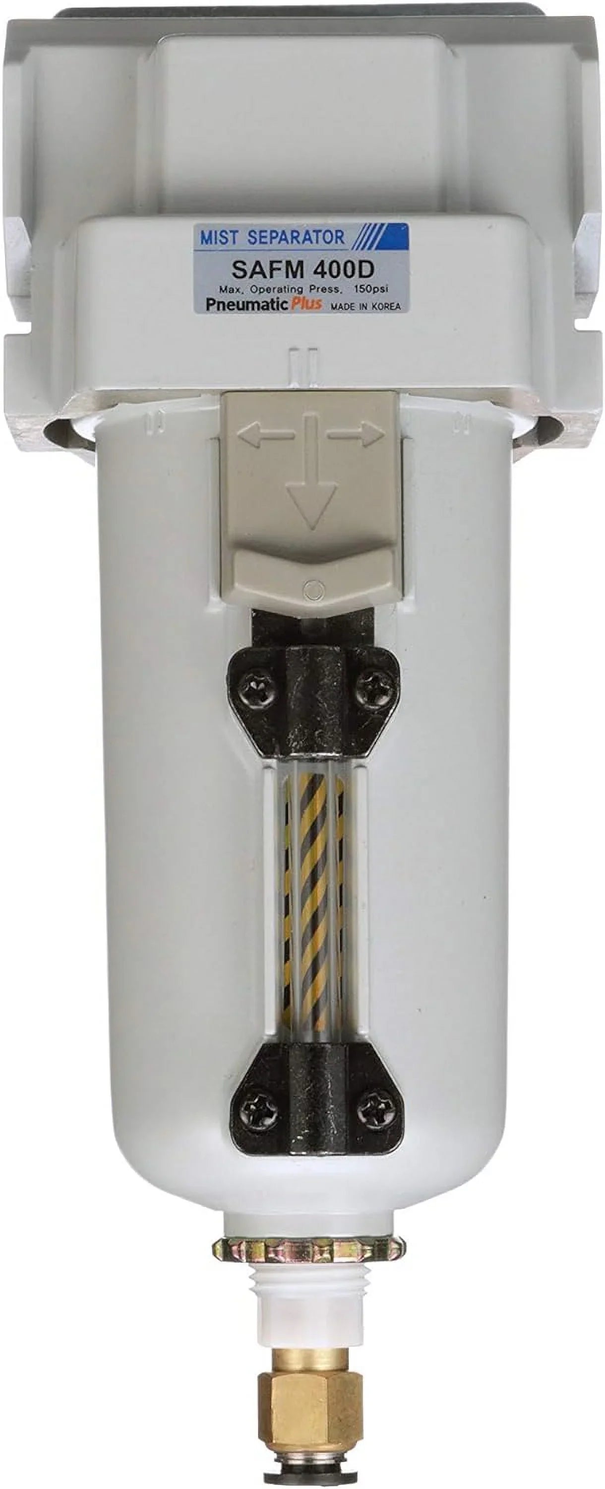 air - micron, drain, bracket auto coalescing 0.1 metal npt filter, bowl, 1/2" compressed