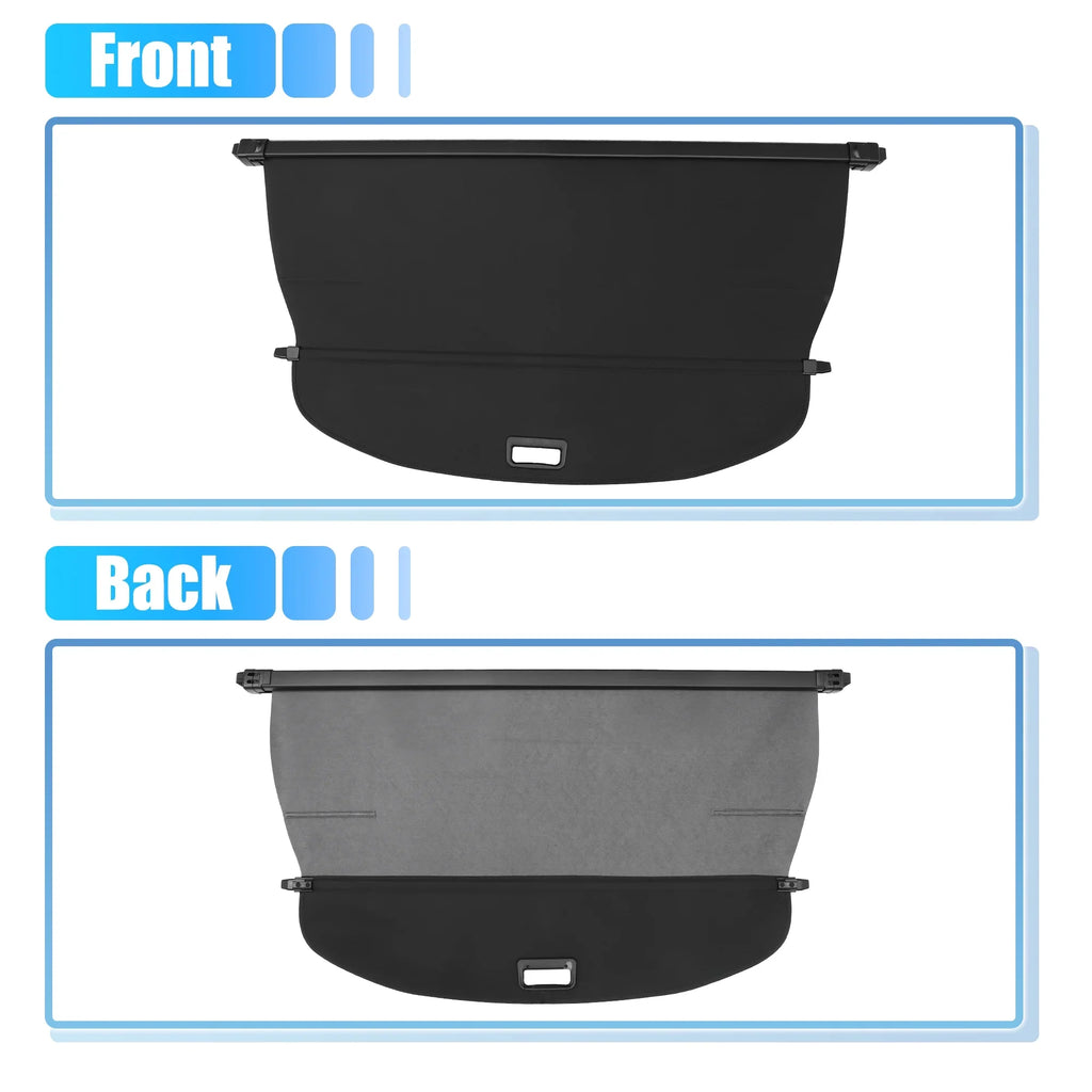 Cover Black Retractable Rear Unique for 2021-2024 Fit Cargo Shade Shield cover Ajustable Trunk Rogue Nissan Bargains