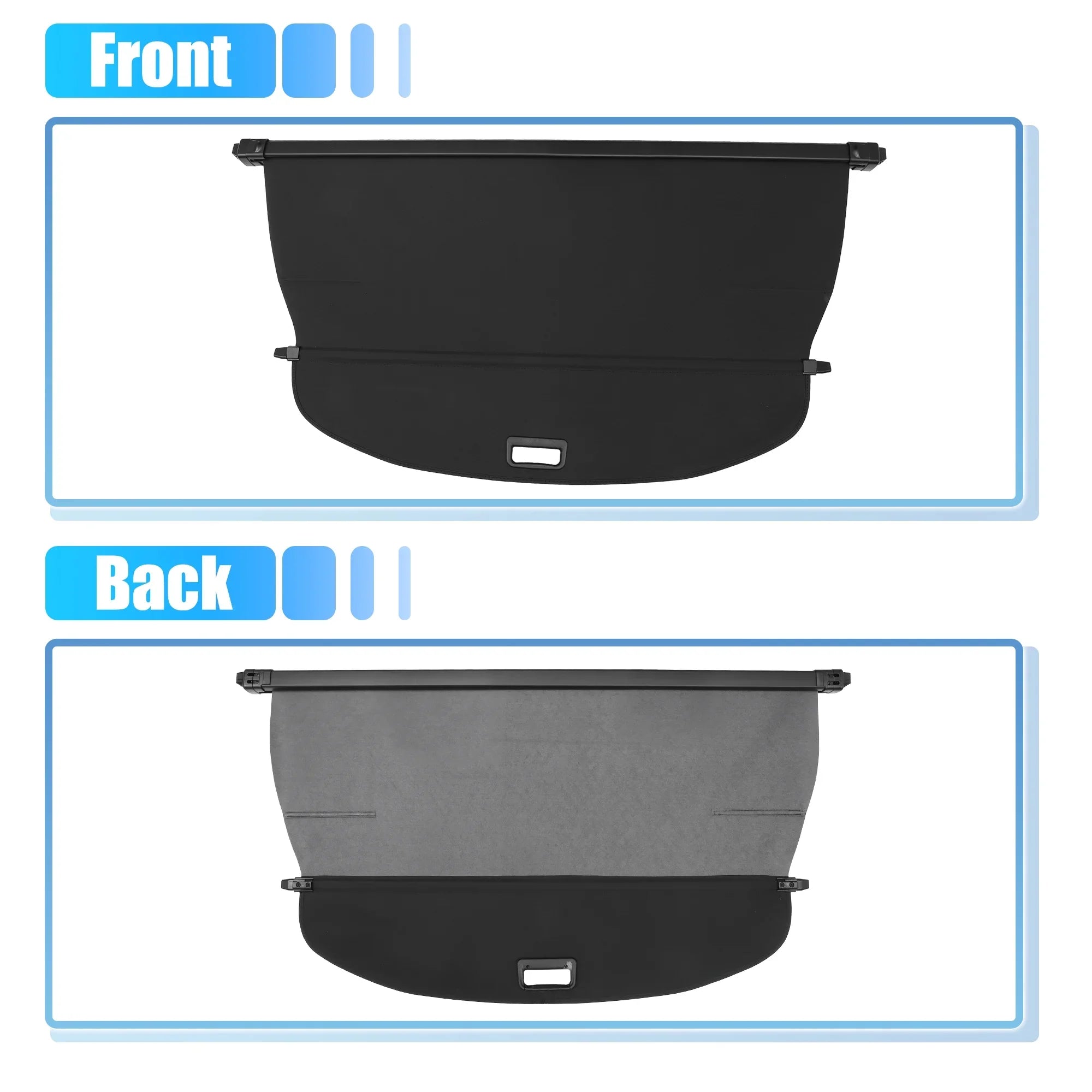 Cover Black Retractable Rear Unique for 2021-2024 Fit Cargo Shade Shield cover Ajustable Trunk Rogue Nissan Bargains