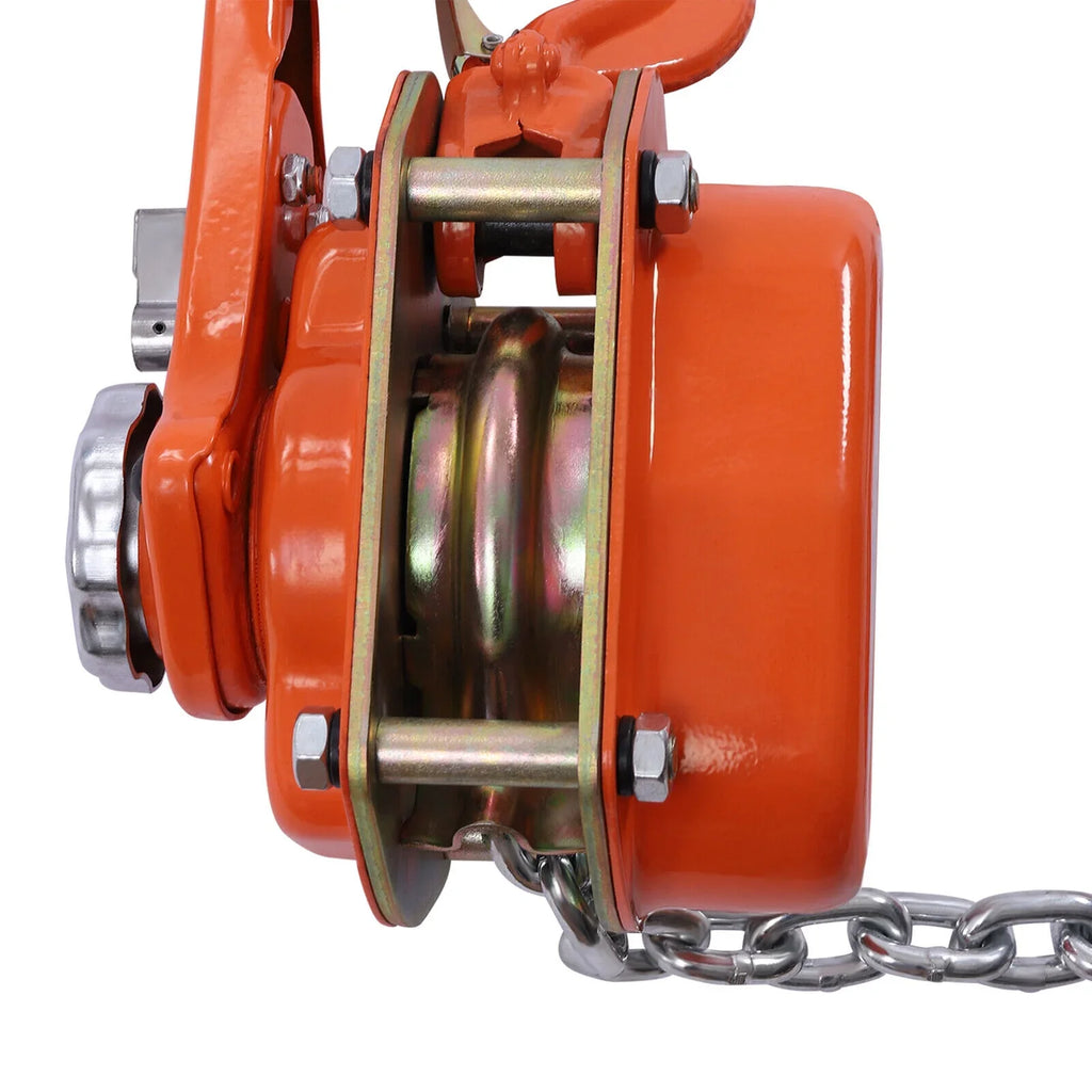 Chain Along Block Hoist Lever Lifter Chain 10Ft Puller DENEST Come Type Ratchet 0.75T