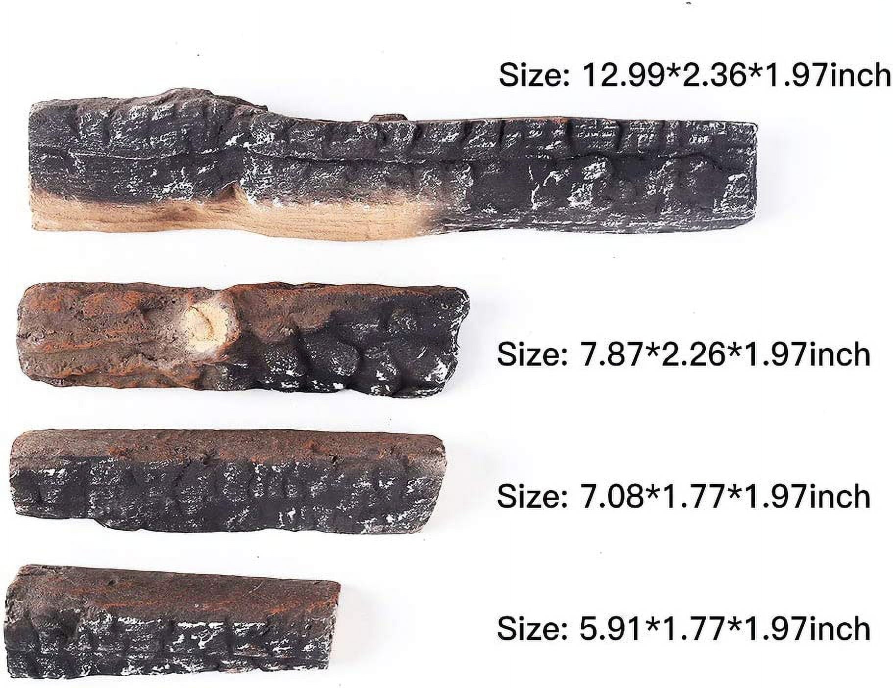 Fire Pits & in Logs. Fireplace of Logs Fireplaces Gas Use Wood Gas Ceramic Set Logs 4pcs